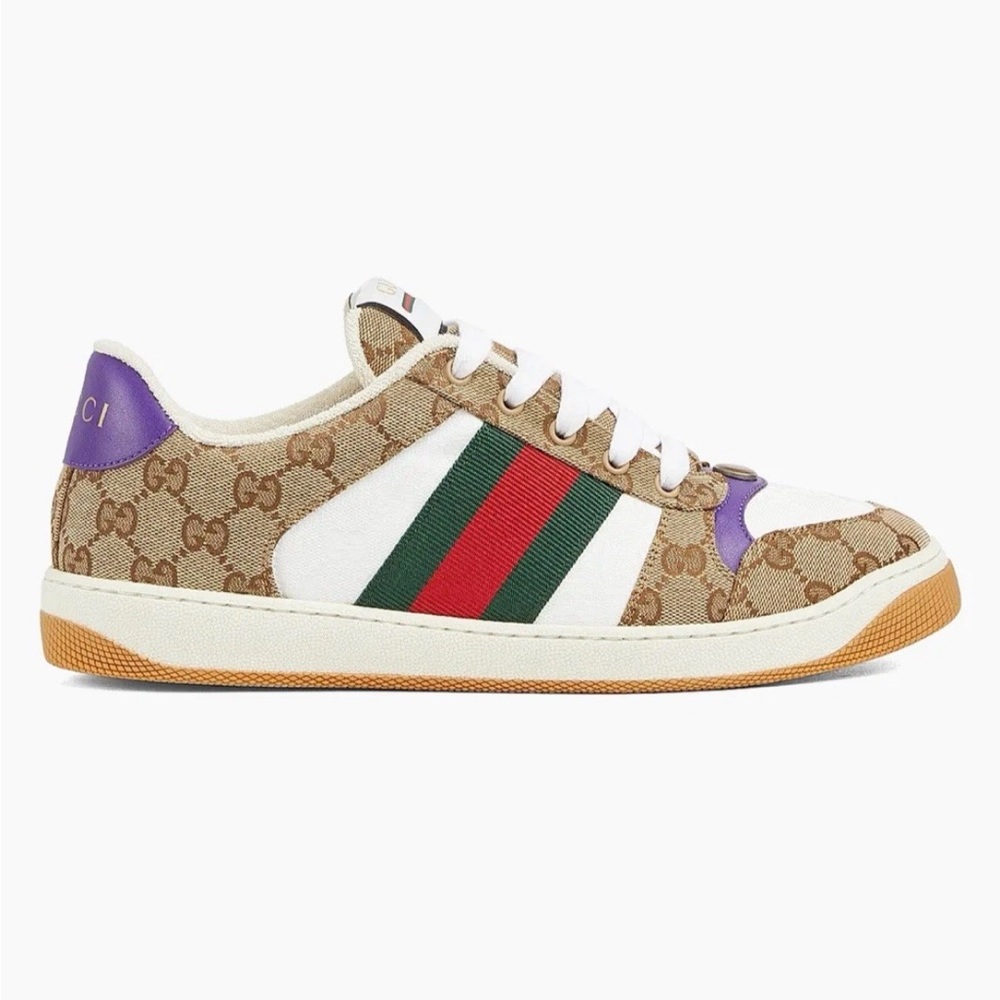 Gucci Men's Screener GG Canvas Signature Web Low top Sneakers